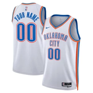 Resistente Ideal Duradero Oklahoma City Thunder Nike Unisex Swingman Custom Jersey White Association Edition  para la gran final