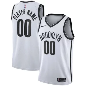 Magnífico Brooklyn Nets Nike 2020/21 Swingman Custom Jersey Association Edition White  para la gran final