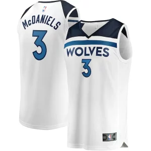 Versátil Perfecto Jaden McDaniels Minnesota Timberwolves Youth Fast Break Replica Player Jersey Association Edition White  para la gran final