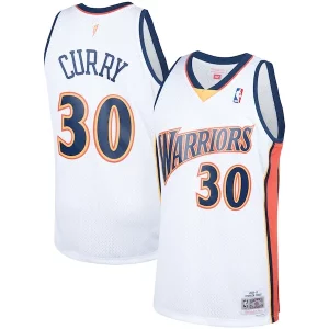 Chulo Único Stephen Curry Golden State Warriors Hardwood Classics Swingman Jersey White  para la gran final