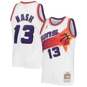 Elegante Steve Nash Phoenix Suns 2001/02 Hardwood Classics Swingman Jersey White/Purple  para la gran final