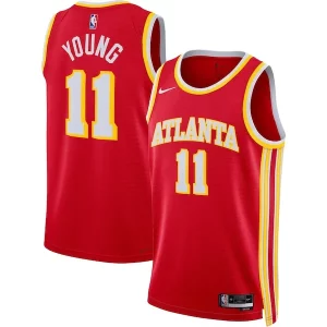 Hermoso Trae Young Atlanta Hawks Nike Unisex Swingman Jersey Icon Edition Red/White  para la gran final