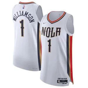 Encantador Zion Williamson New Orleans Pelicans Nike 2021/22 Swingman Jersey City Edition White  para la gran final