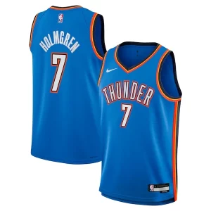Atractivo Único Chet Holmgren Oklahoma City Thunder Nike Youth Swingman Jersey Icon Edition Blue  para la gran final