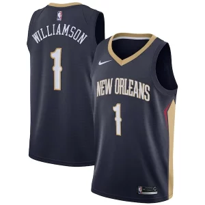 Duradero Zion Williamson New Orleans Pelicans Nike 2019 NBA Draft First Round Pick Swingman Jersey Navy Icon Edition/White  para la gran final