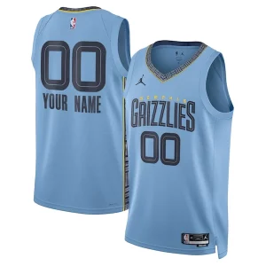 Único Clásico Lujoso Memphis Grizzlies Jordan Brand Unisex 2022/23 Swingman Custom Jersey Statement Edition Blue  para la gran final