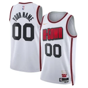 Bonito Genial Clásico Houston Rockets Nike Unisex 2024/25 Custom Swingman Jersey City Edition White  para la gran final