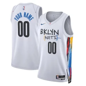 Perfecto Brooklyn Nets Nike Unisex 2022/23 Swingman Custom Jersey City Edition White  para la gran final