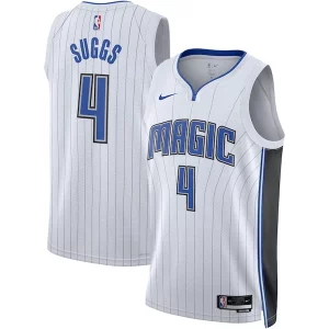 Moderno Comodo Jalen Suggs Orlando Magic Nike Unisex Swingman Jersey Association Edition White/Black  para la gran final