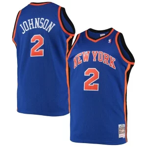 Resistente Maravilloso Hermoso Larry Johnson New York Knicks 1998/99 Big & Tall Hardwood Classics Swingman Jersey Blue  para la gran final