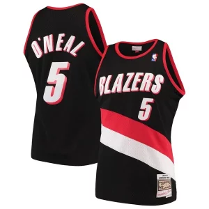 Robusto Sofisticado Elegante Jermaine O'Neal Portland Trail Blazers 1999/00 Hardwood Classics Swingman Jersey Black  para la gran final