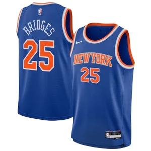 Original Atractivo Mikal Bridges New York Knicks Nike Youth Swingman Jersey Icon Edition Blue  para la gran final