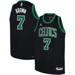 Único Perfecto Moderno Jaylen Brown Boston Celtics Jordan Brand Youth Swingman Jersey Statement Edition Black  para la gran final