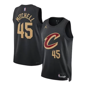 Resistente Donovan Mitchell Cleveland Cavaliers Jordan Brand Unisex Swingman Jersey Statement Edition Black  para la gran final