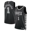 Elegante Único Duradero Victor Wembanyama San Antonio Spurs Jordan Brand Unisex Swingman Jersey Statement Edition Black  para la gran final