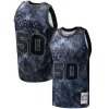 Elegante Comodo David Robinson San Antonio Spurs Hardwood Classics 1998/99 Tie Dye Swingman Jersey Black  para la gran final