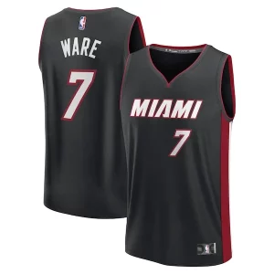 Estupendo Perfecto Kel'el Ware Miami Heat Youth Fast Break Replica Player Jersey Icon Edition Black  para la gran final