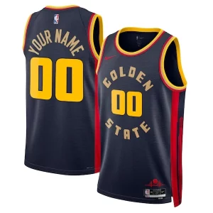 Estupendo Golden State Warriors Nike Unisex 2024/25 Custom Swingman Jersey City Edition Navy  para la gran final
