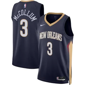 Delicioso Elegante C.J. McCollum New Orleans Pelicans Nike Unisex Swingman Jersey Icon Edition Navy  para la gran final