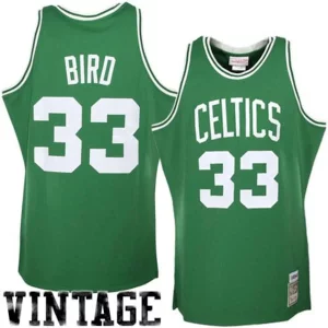Perfecto Moderno Maravilloso Larry Bird Boston Celtics 1985/86 Hardwood Classics Authentic Jersey Kelly Green  para la gran final
