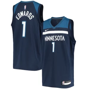 Ideal Exquisito Anthony Edwards Minnesota Timberwolves Nike Youth 2020/21 Swingman Jersey Icon Edition Navy  para la gran final