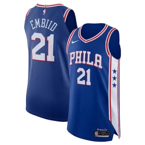Genial Encantador Estupendo Joel Embiid Philadelphia 76ers Nike Authentic Jersey Association Edition Royal  para la gran final
