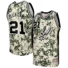 Exquisito Delicioso Chulo Tim Duncan San Antonio Spurs 2013/14 Swingman Jersey Camo  para la gran final