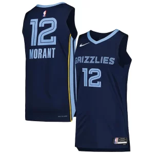 Moderno Ja Morant Memphis Grizzlies Nike Authentic Jersey Association Edition Navy  para la gran final