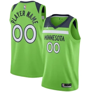 Duradero Cool Minnesota Timberwolves Jordan Brand Swingman Custom Jersey Statement Edition Green  para la gran final