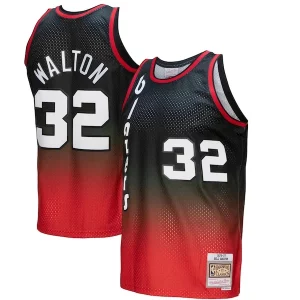 Duradero Bill Walton Portland Trail Blazers 1976/77 Hardwood Classics Fadeaway Swingman Player Jersey Red/Black  para la gran final