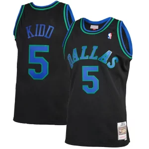 Hermoso Genial Robusto Jason Kidd Dallas Mavericks 1994/95 Hardwood Classics Reload 2.0 Swingman Jersey Black  para la gran final