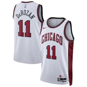 Chulo Estupendo DeMar DeRozan Chicago Bulls Nike Unisex 2022/23 Swingman Jersey City Edition White  para la gran final