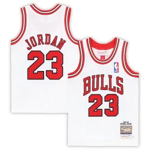Moderno Michael Jordan Chicago Bulls Toddler 1997/98 Hardwood Classics Authentic Jersey White/Black/Red  para la gran final