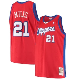Fácil de llevar Original Elegante Darius Miles LA Clippers Hardwood Classics Swingman Jersey Red  para la gran final