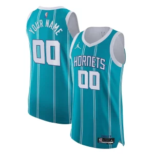 Cool Increíble Charlotte Hornets Nike 2021/22 Diamond Swingman Authentic Custom Jersey Icon Edition Teal  para la gran final