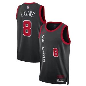 Cool Zach LaVine Chicago Bulls Nike Unisex 2023/24 Swingman Jersey Black City Edition  para la gran final