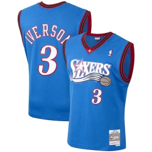 Moderno Fantástico Allen Iverson Philadelphia 76ers 1999/2000 Hardwood Classics Swingman Jersey Royal  para la gran final