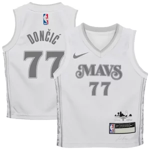 Original Hermoso Luka Dončić Dallas Mavericks Nike Preschool 2024/25 Swingman Player Jersey City Edition White  para la gran final