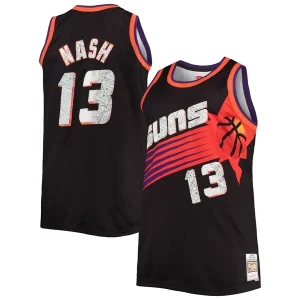 Exquisito Chulo Atractivo Steve Nash Phoenix Suns Big & Tall 1996/97 NBA 75th Anniversary Diamond Swingman Jersey Black  para la gran final