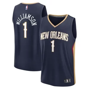 Encantador Zion Williamson New Orleans Pelicans Youth Fast Break Replica Player Jersey Icon Edition Navy  para la gran final