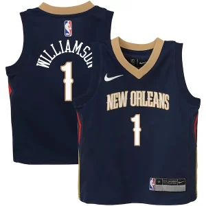 Duradero Zion Williamson New Orleans Pelicans Nike Preschool Swingman Player Jersey Icon Edition Navy  para la gran final