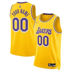 Versátil Fácil de llevar Comodo Los Angeles Lakers Nike 2021/22 Diamond Swingman Custom Jersey Icon Edition Gold  para la gran final
