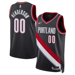 Increíble Scoot Henderson Portland Trail Blazers Nike Unisex 2023 NBA Draft Swingman Jersey Icon Edition Black  para la gran final