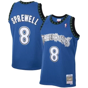 Genial Latrell Sprewell Minnesota Timberwolves 2001/02 Hardwood Classics Swingman Jersey Blue  para la gran final