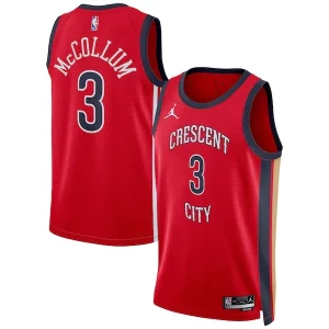 Estupendo Exquisito CJ McCollum New Orleans Pelicans Jordan Brand Unisex Swingman Jersey Statement Edition Red  para la gran final