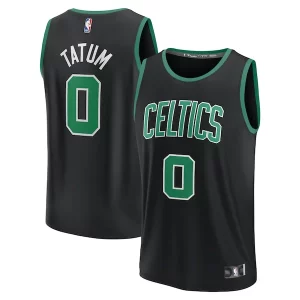 Duradero Lujoso Estupendo Jayson Tatum Boston Celtics Fast Break Replica Player Jersey Statement Edition Black  para la gran final