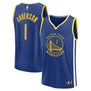 Maravilloso Encantador Kyle Anderson Golden State Warriors Fast Break Replica Player Jersey Icon Edition Royal  para la gran final