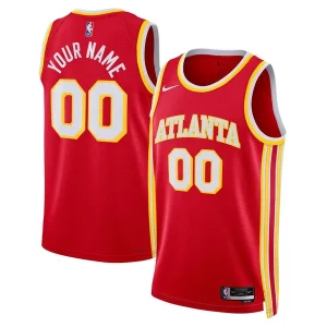 Duradero Chulo Atlanta Hawks Nike Unisex Swingman Custom Jersey Red Icon Edition  para la gran final