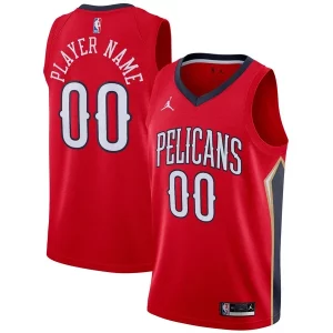 Fantástico Lujoso Increíble New Orleans Pelicans Jordan Brand Swingman Custom Jersey Statement Edition Red  para la gran final