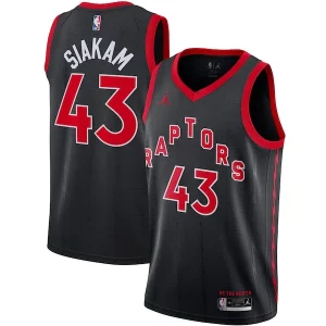 Maravilloso Pascal Siakam Toronto Raptors Jordan Brand 2020/21 Swingman Jersey Statement Edition Black  para la gran final